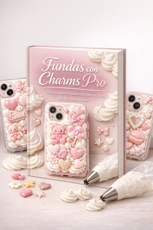 Taller Profesional de fundas con charms, joyeria en resina mas 6 bonos  ( videos paso a paso + manual)